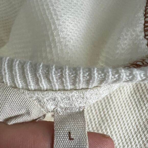 Soft Surroundings Thermal Pull Over Waffle Knit Top Women Size Large - Picture 12 of 14